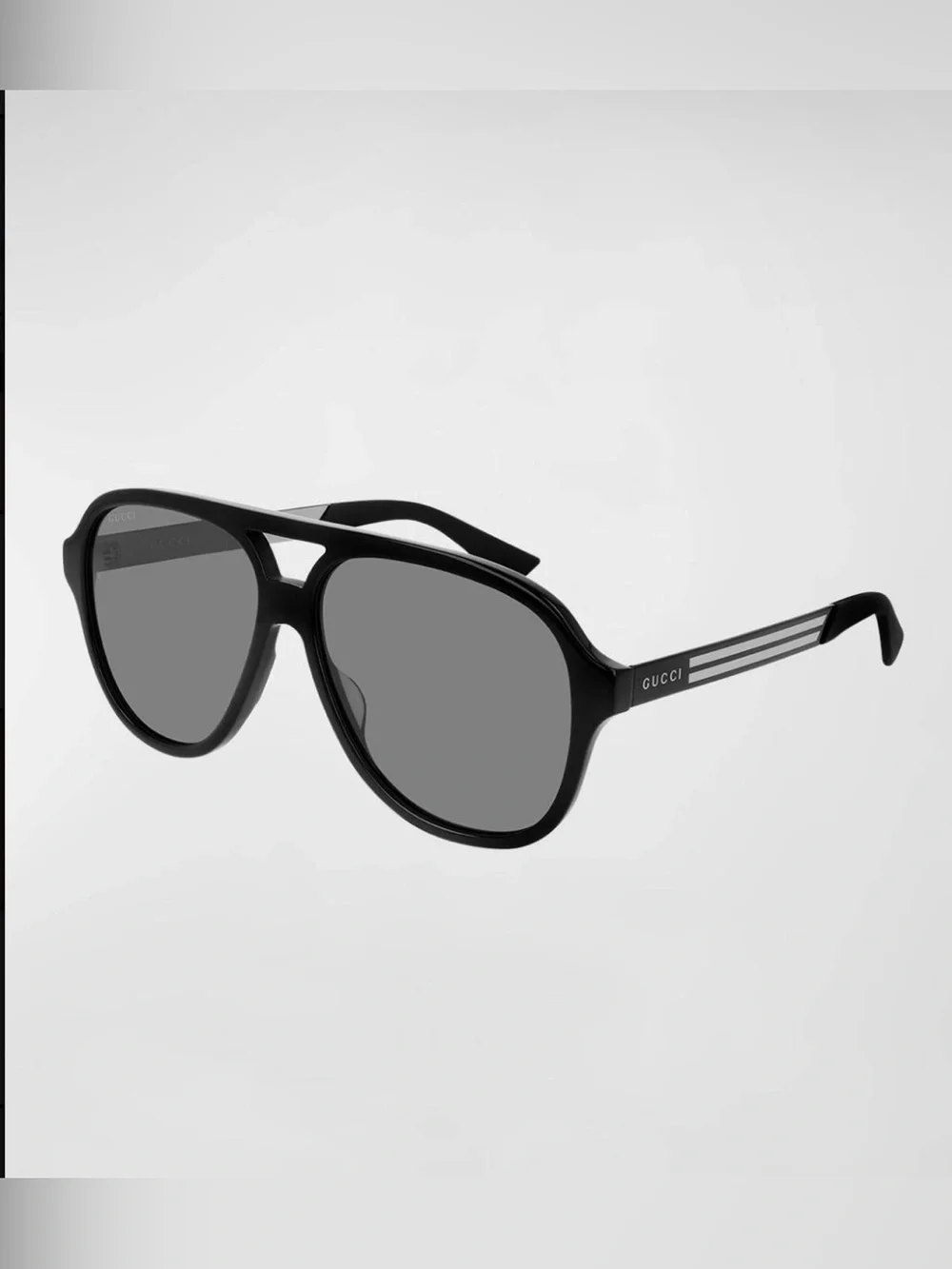 GUCCI Black Pilot Aviator Sunglasses GG0688S 001 | Retail $545